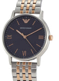 Emporio Armani Kappa Gray Dial Two Tone Steel Strap Watch for Men - AR11121