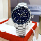 Maserati Sorpasso Chronograph Blue Dial Silver Steel Strap Watch for Men - R8873624004