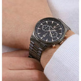 Maserati Tradizione Chronograph Black Dial Black Steel Strap Watch for Men - R8873646001