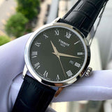 Tissot T Classic Dream Quartz Black Dial Black Leather Strap Watch for Men - T129.410.16.053.00