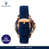 Maserati Successo Chronograph Blue Dial Blue Silicone Strap Watch for Men - R8871621034
