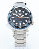 Seiko 5 Sports Automatic Blue Dial Silver Steel Strap Watch for Men - SRPC63J1