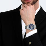 Maserati Attrazione Chronograph Blue Dial Silver Steel Strap Watch for Men - R8853151005