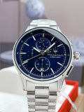 Maserati Sorpasso Chronograph Blue Dial Silver Steel Strap Watch for Men - R8873624004