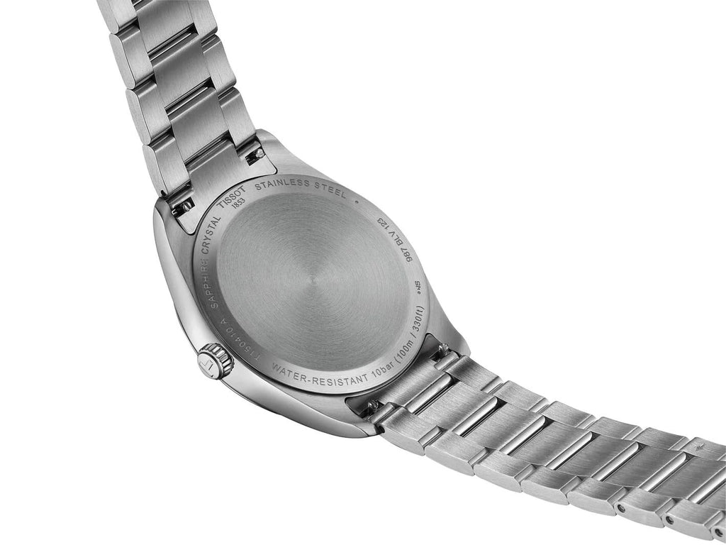 Tissot PR 100 Ice Blue Dial Silver Steel Strap Watch for Men - T150.410.11.351.00