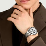 Maserati Velocità Chronograph Silver Dial Silver Steel Strap Watch for Men - R8873652006