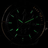 Maserati SFIDA Black Dial Two Tone Steel Strap Watch for Men - R8853140009