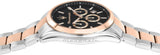 Maserati Attrazione Chronograph Black Dial Two Tone Steel Strap Watch for Men - R8853151002