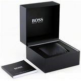 Hugo Boss Strike Chronograph Black Dial Black Rubber Strap Watch for Men - 1514289