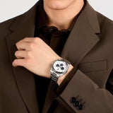 Maserati Velocità Chronograph White Dial Silver Steel Strap Watch for Men - R8873652007