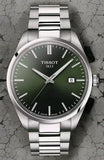 Tissot PR 100 Green Dial Silver Steel Strap Watch for Men - T150.410.11.091.00