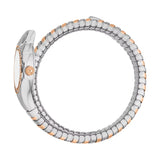 Just Cavalli Vita White Dial Two Tone Steel Strap Watch for Women - JC1L355M0065