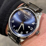 Tissot T-Sport Gent XL Blue Dial Silver Steel Strap Watch for Men - T116.410.11.047.00