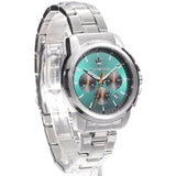 Maserati Successo Chronograph Green Dial Silver Steel Strap Watch for Men - R8873621043