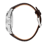 Maserati Sorpasso Chronograph White Dial Brown Leather Strap Watch for Men - R8871624010