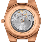Tissot PRX Powermatic 80 Blue Dial Rose Gold Steel Strap Watch for Men - T137.407.33.041.00