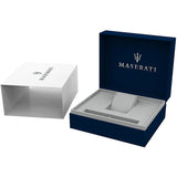 Maserati Competizione Silver Dial Silver Steel Strap Watch for Men - R8853100045