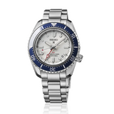 Seiko Prospex 1968 Heritage Diver's GMT 60th Anniversary White Dial Silver Steel Strap Watch for Men - SPB519J1
