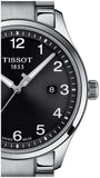 Tissot T-Sport Gent XL Black Dial Silver Steel Strap Watch for Men - T116.410.11.057.00