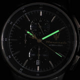 Maserati Sorpasso Chronograph Blue Dial Silver Steel Strap Watch for Men - R8873624004