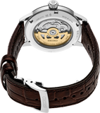 Seiko Cocktail Time Automatic Blue Dial Brown Leather Strap Watch for Men - SRPK15K1