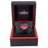 Tissot Seastar 1000 Red Dial Black Steel Strap Watch for Men - T120.410.33.421.00