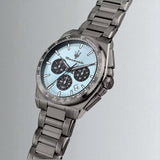 Maserati Velocità Chronograph Blue Dial Black Steel Strap Watch for Men - R8873652004