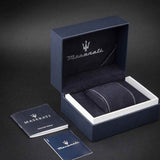 Maserati Velocità Date Blue Dial Two Tone Steel Strap Watch for Men - R8853152001