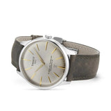 Tissot Chemin des Tourelles Automatic Powermatic 80 Ivory Dial Green Leather Strap Watch for Men - T139.407.16.261.00