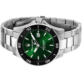 Maserati Competizione Green Dial Silver Steel Strap Watch for Men - R8853100038
