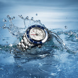 Seiko Prospex 1968 Heritage Diver's GMT 60th Anniversary White Dial Silver Steel Strap Watch for Men - SPB519J1