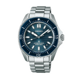 Seiko Prospex Polygonal Divers Automatic Blue Dial Silver Steel Strap Watch for Men - SPB483J1