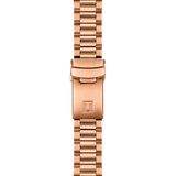 Tissot PRS 516 Chronograph Black Dial Rose Gold Steel Strap Watch for Men - T149.417.33.051.00