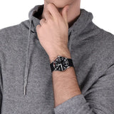 Emporio Armani Diver Black Dial Black Silicon Strap Watch for Men - AR11341