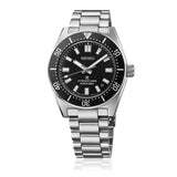 Seiko Prospex 1965 Heritage Divers Automatic Black Dial Silver Steel Strap Watch for Men - SPB453J1