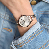 Emporio Armani Aurora Rose Gold Dial Rose Gold Steel Strap Watch for Women - AR11055