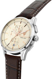 Maserati Sorpasso Chronograph White Dial Brown Leather Strap Watch for Men - R8871624010