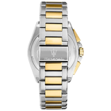 Maserati Velocità Chronograph Black Dial Two Tone Steel Strap Watch for Men - R8873652003