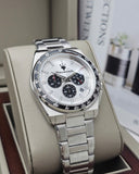 Maserati Velocità Chronograph Silver Dial Silver Steel Strap Watch for Men - R8873652006