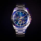 Maserati Velocità Chronograph Blue Dial Silver Steel Strap Watch for Men - R8873652001