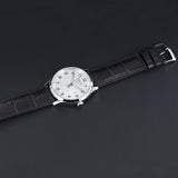 Tissot T-Sport Gent XL Silver Dial Brown Leather Strap Watch for Men - T116.410.16.037.00