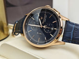 Maserati Sorpasso Chronograph Blue Dial Blue Leather Strap Watch for Men - R8871624009