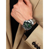 Maserati Competizione Green Dial Silver Steel Strap Watch for Men - R8853100038