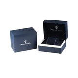 Maserati Successo Chronograph Silver Dial Blue Silicone Strap Watch for Men - R8871621042