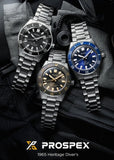 Seiko Prospex 1965 Heritage Diver’s Automatic Blue Dial Silver Steel Strap Watch for Men - SPB451J1
