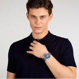 Maserati Velocità Chronograph Blue Dial Silver Steel Strap Watch for Men - R8873652001