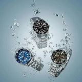 Seiko Prospex 1965 Heritage Divers Automatic Black Dial Silver Steel Strap Watch for Men - SPB453J1