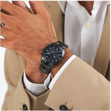 Maserati Attrazione Chronograph Blue Dial Grey Steel Strap Watch for Men - R8853151012