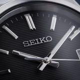 Seiko Conceptual Gray Dial Silver Steel Strap Watch for Men - SUR557P1