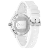 Lacoste Polaroid White Dial White Rubber Strap Watch for Men - 2011130